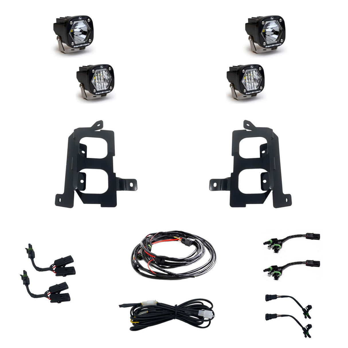 GMC S1 Dual Fog Pocket Light Kit - GMC 2020-23 Sierra 2500HD/3500HD