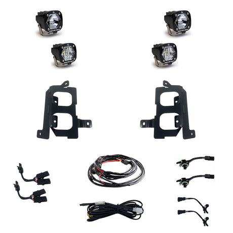 GMC S1 Dual Fog Pocket Light Kit - GMC 2020-23 Sierra 2500HD/3500HD