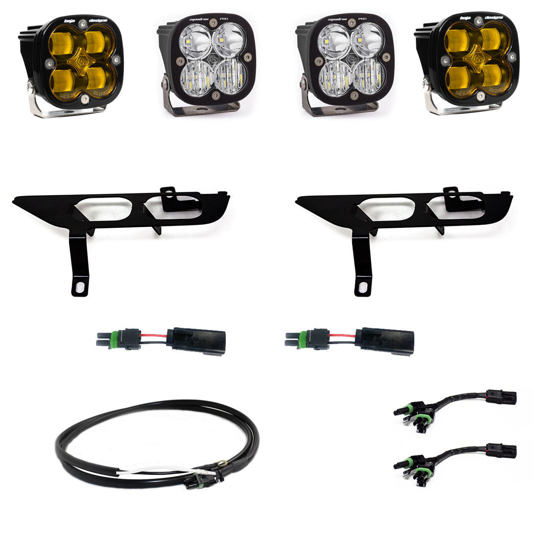 Ford Squadron SAE/Pro Fog Pocket Light Kit - Ford 2021-23 F-150; NOTE: w/ Daytime Running Lights (DRL)