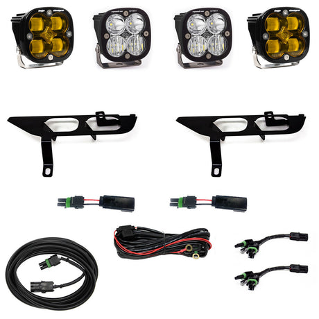 Ford Squadron SAE/Sport Fog Pocket Light Kit - Ford 2021-23 F-150; NOTE: w/ Daytime Running Lights (DRL)