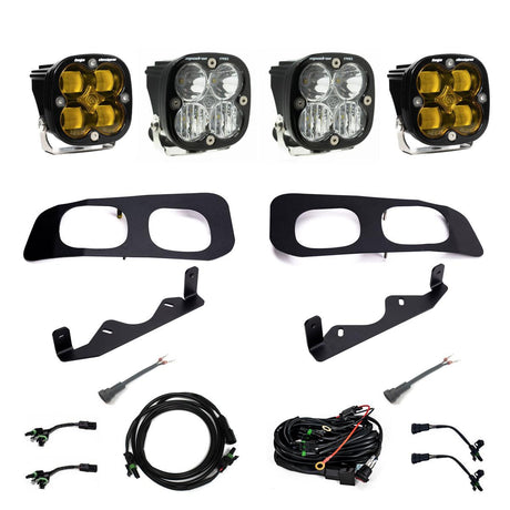 Ford Squadron SAE/Squadron Pro Dual Fog Pocket Light Kit - Ford 2023-2025 F-250/350 Super Duty