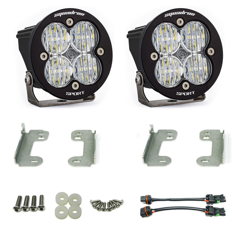 Jeep JK Squadron-R Sport Fog Pocket Light Kit - Jeep 2010-18 Wrangler JK; NOTE: w/ Standard OE Bumper