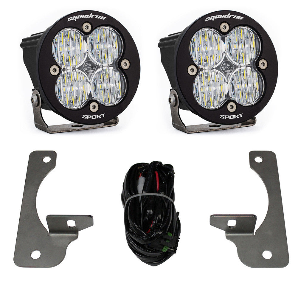 Jeep JK Squadron-R Sport Fog Pocket Light Kit - Jeep 2010-18 Wrangler JK; NOTE: w/ Premium OE Bumper