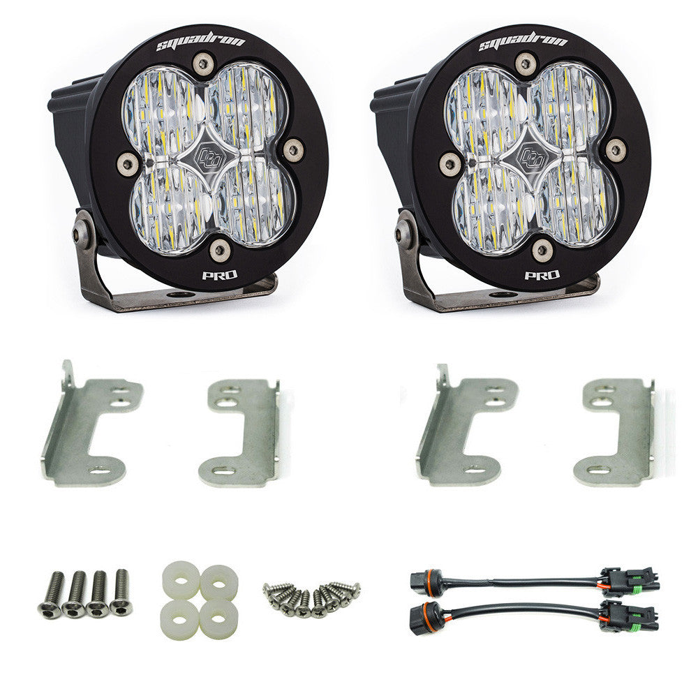 Jeep JK Squadron-R Pro Fog Pocket Light Kit - Jeep 2010-18 Wrangler JK; NOTE: w/ Standard OE Bumper