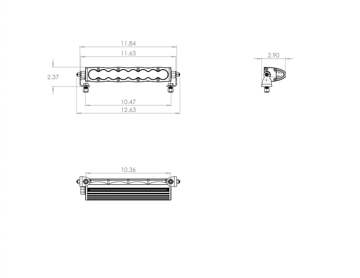 S8 Straight LED Light Bar - Universal