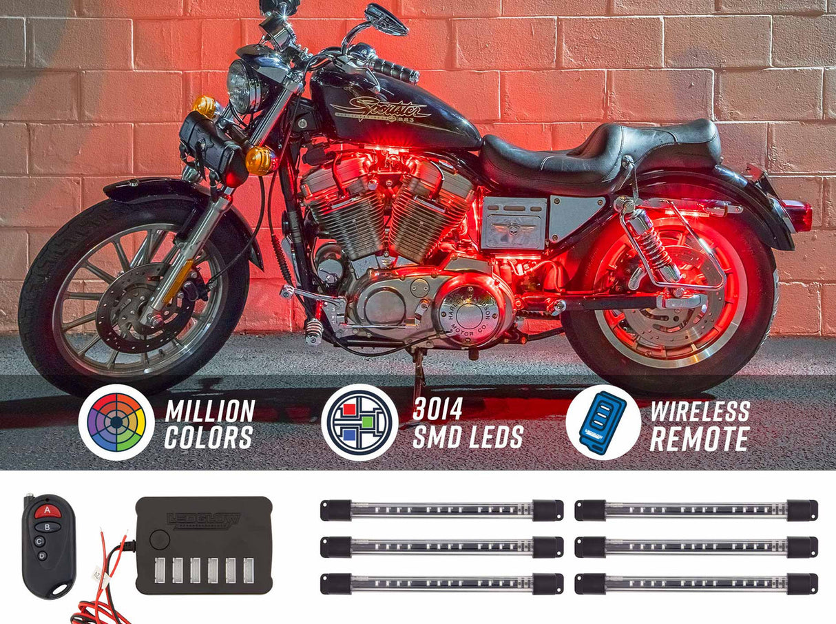 Flexible Million Color LED Motorcycle Lighting Kit