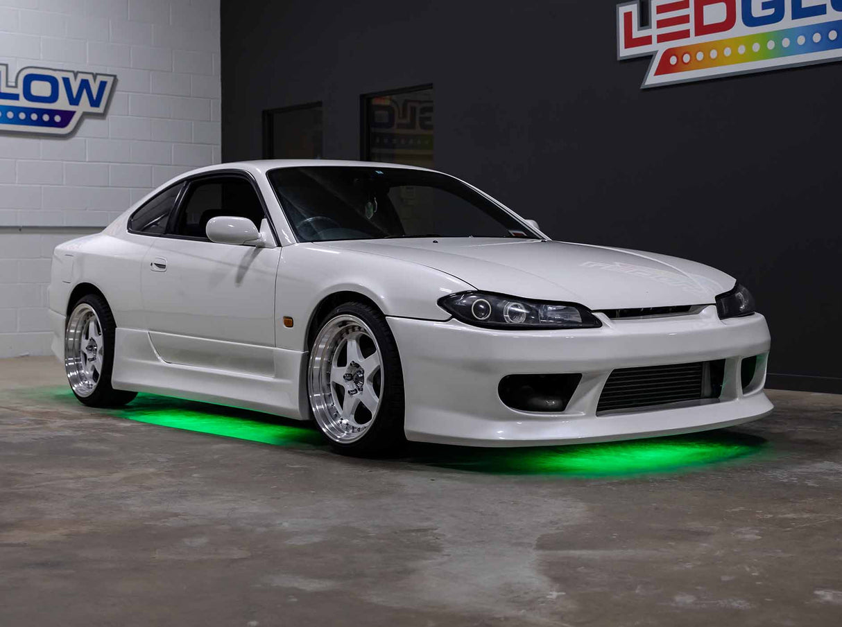 Green LED Flexible Slimline Car Underbody Lighting Kit