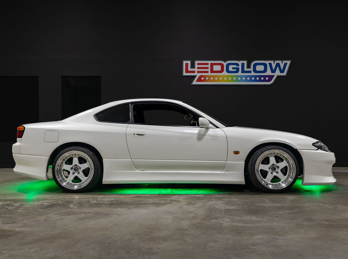 Green LED Flexible Slimline Car Underbody Lighting Kit