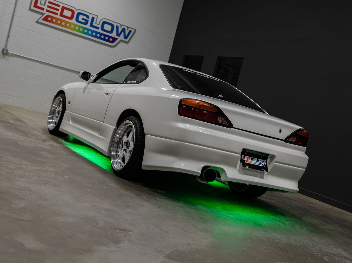 Green LED Flexible Slimline Car Underbody Lighting Kit