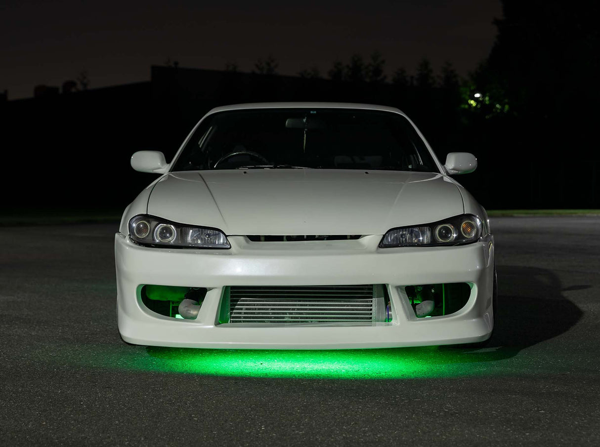 Green LED Flexible Slimline Car Underbody Lighting Kit