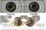 H11B: XB HID Bulbs (3000k-6000K)