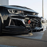 2017-2025 Chevy Camaro ZL1 Carbon Fiber Extension Splitter with Rods