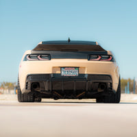 2014-2015 Chevy Camaro Evo Style Shark Fins Rear Diffuser Quad/Single Tips