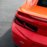 2016-2018 CHEVY CAMARO VELOX LED TAILLIGHTS GLOSS BLACK/RED LENS