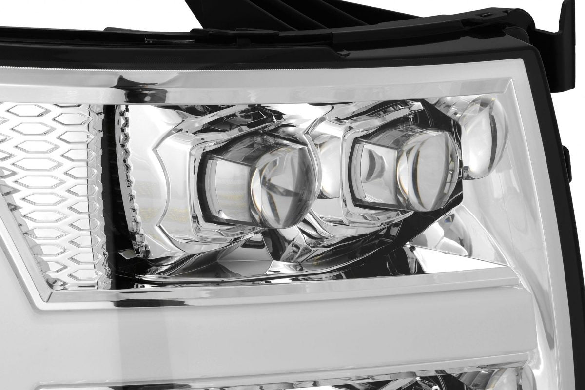 07-13 Chevrolet Silverado NOVA-Series LED Projector Headlights Chrome