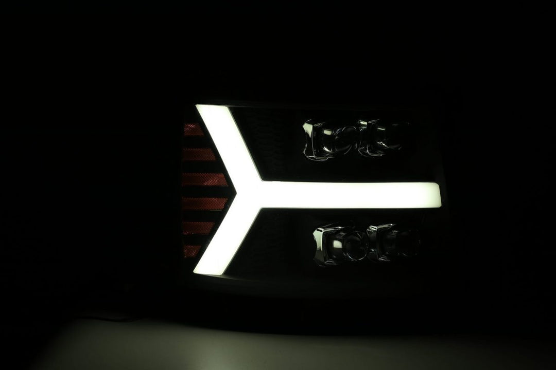 07-13 Chevrolet Silverado NOVA-Series LED Projector Headlights Black