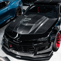2010-2015 Chevy Camaro Type-ZR Carbon Fiber Double Sided Hood