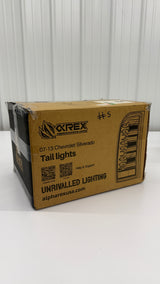 07-13 Chevy Silverado LUXX-Series LED Tail Lights Black-Red (OPEN BOX)