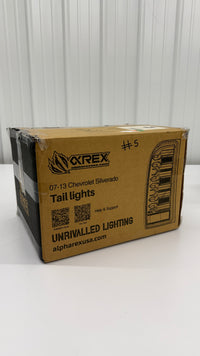 07-13 Chevy Silverado LUXX-Series LED Tail Lights Black-Red (OPEN BOX)