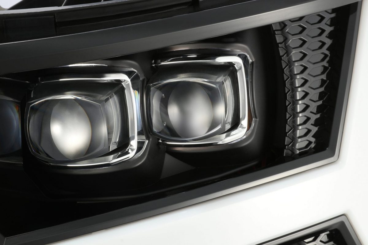 07-13 Chevrolet Silverado NOVA-Series LED Projector Headlights Jet Black