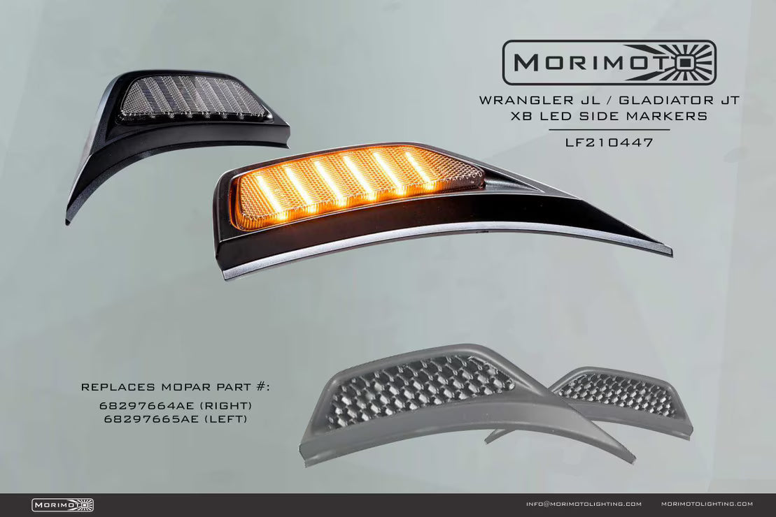 Jeep Wrangler JL/JT (2018+) XB LED Side Marker Lights