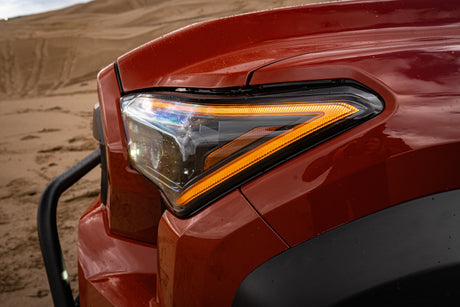 24-25 Toyota Tacoma / 25-up 4Runner OG-Style LUXX-Series LED Projector Headlights Alpha-Black