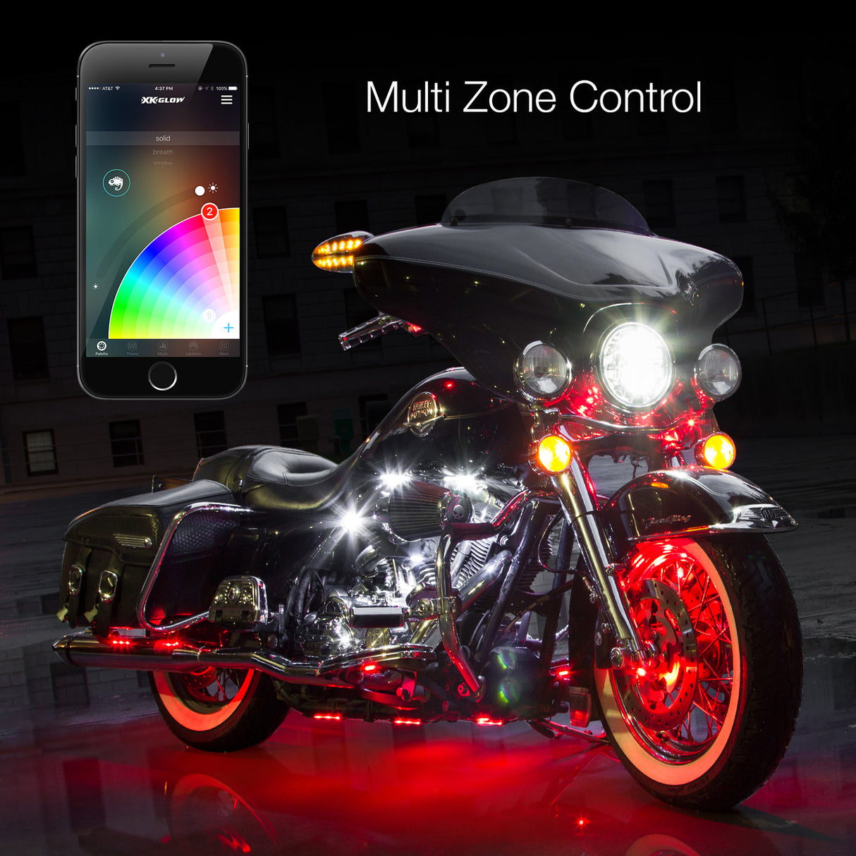 LED Motorcycle Underglow Accent Light Kits