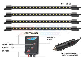 4pc Purple LED Interior Lighting Kit