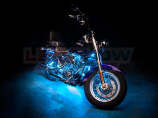 Advanced Ice Blue LED Mini Motorcycle Lighting Kit