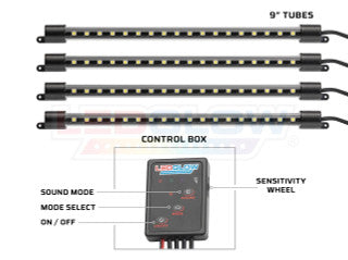 4pc White LED Interior Lighting Kit