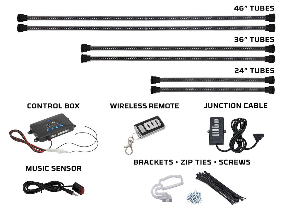 Million Color Wireless LED Truck Underbody Lighting Kit