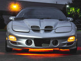 Orange LED Flexible Slimline Car Underbody Lighting Kit