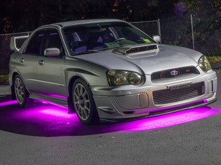 Pink LED Flexible Slimline Car Underbody Lighting Kit