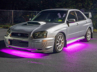 Pink LED Flexible Slimline Car Underbody Lighting Kit