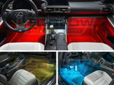 4pc 7 Color Expandable LED Interior Lighting Kit