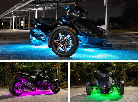 Bluetooth Advanced Million Color LED Lighting Kit with Smartphone Control for Can-Am Spyder
