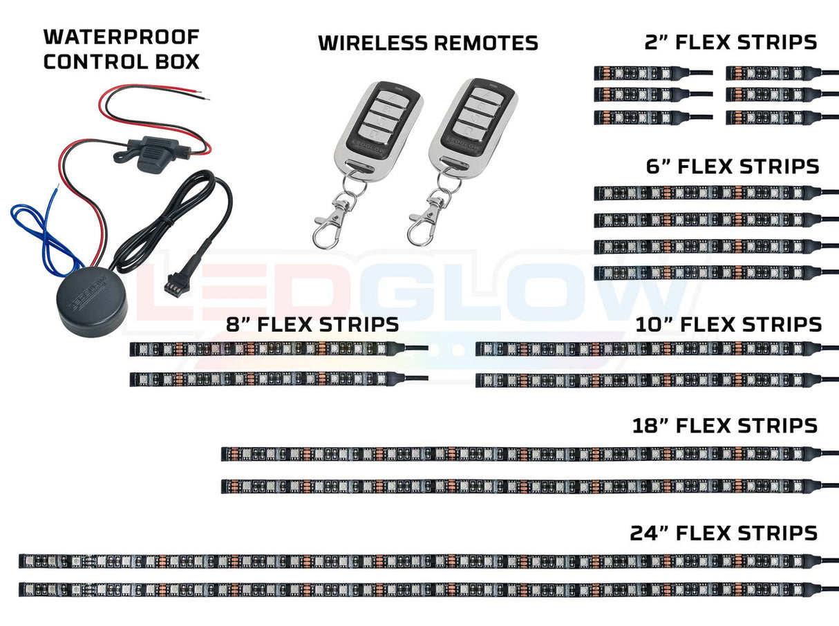 LiteTrike® II Advanced Million Color LED Motorcycle Lighting Kit