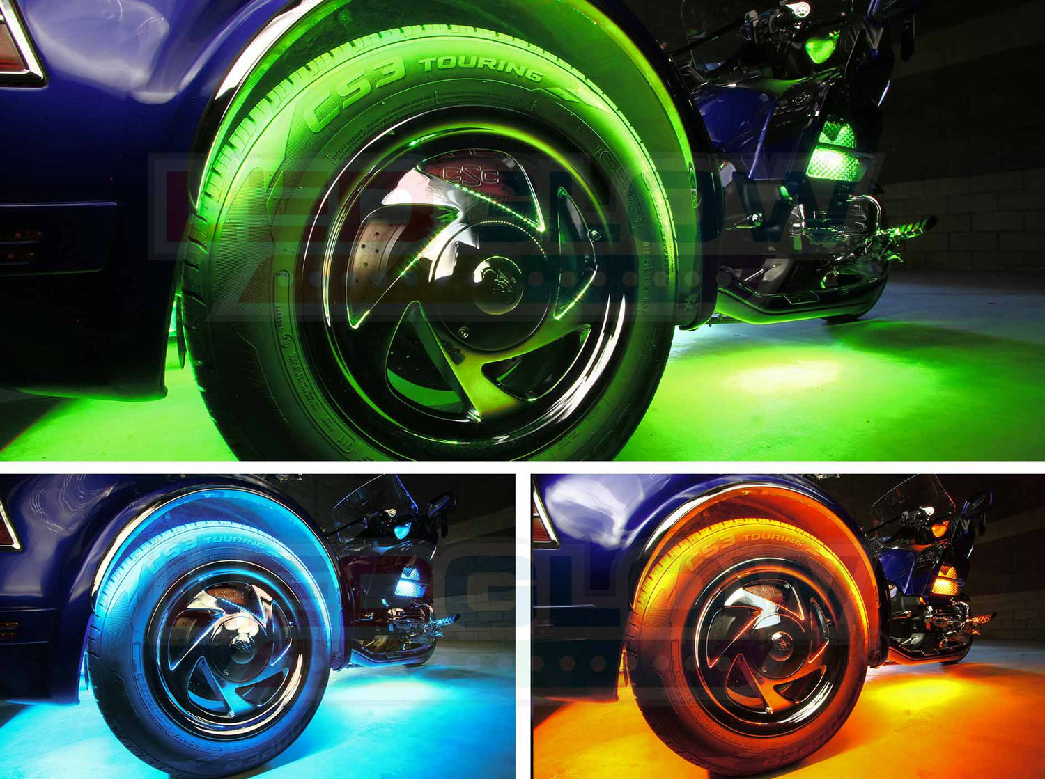 LiteTrike® III Advanced Million Color LED Motorcycle Lighting Kit