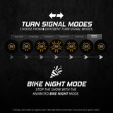 Front MotoTurnz Pro Series LED Turn Signal Inserts for Harley Davidson Motorcycle