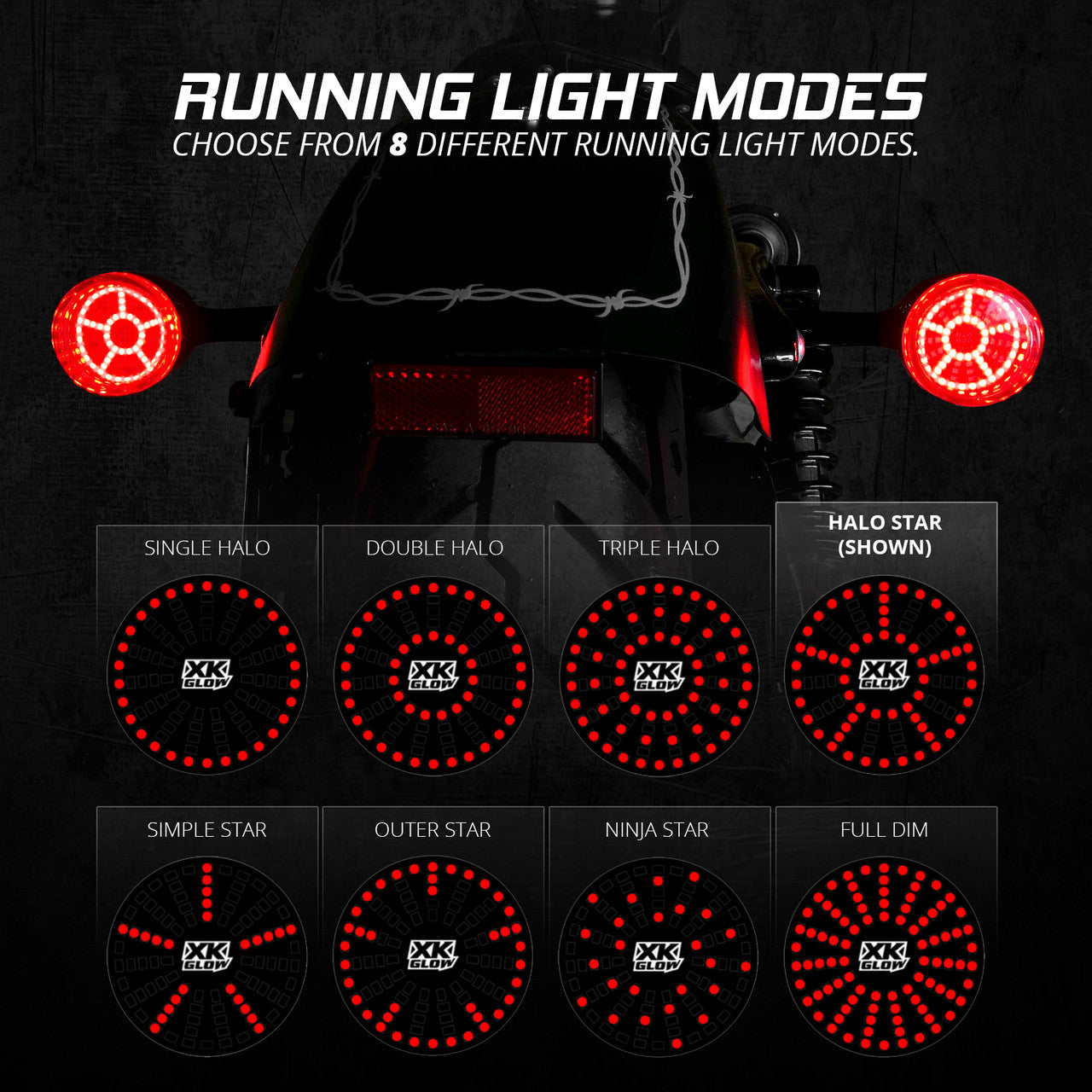 Torch 2in. Turn Signal Inserts, 1983 Harley Davidson XLX 1000