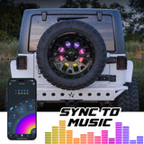 XKmax RGBW 5th Wheel Light with Sequential Turn / Brake / Reverse for Jeep & Bronco