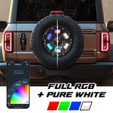 XKmax RGBW 5th Wheel Light with Sequential Turn / Brake / Reverse for Jeep & Bronco