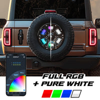 XKmax RGBW 5th Wheel Light with Sequential Turn / Brake / Reverse for Jeep & Bronco