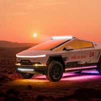 XKmax Tesla Cybertruck Roof LED Off-road Light Bar w/ RGBW Chasing DRL & App Control