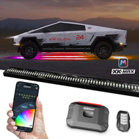 XKmax Cybertruck LED Underglow Light Kit with RGBW Chasing Lights | App-controlled