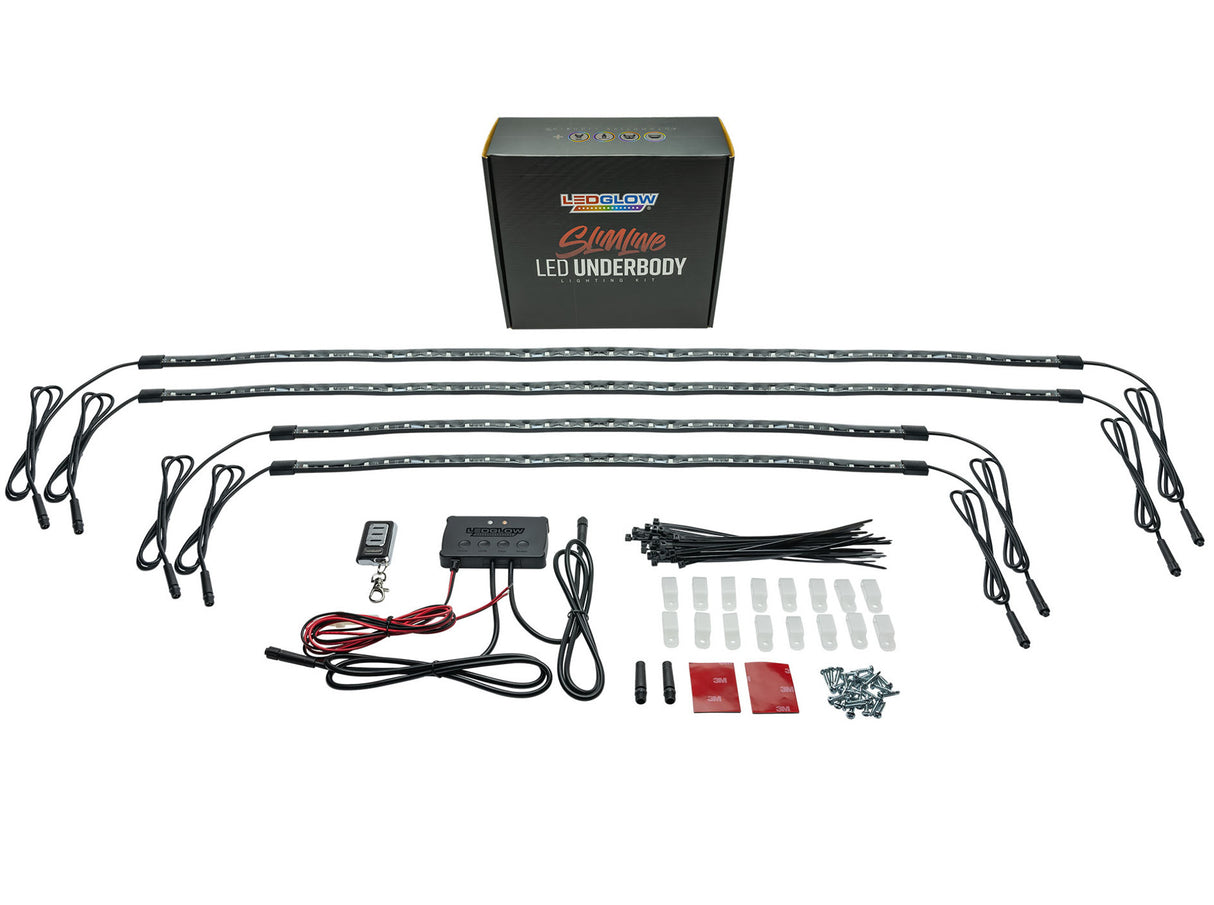 Million Color LED Flexible Slimline Car Underbody Lighting Kit