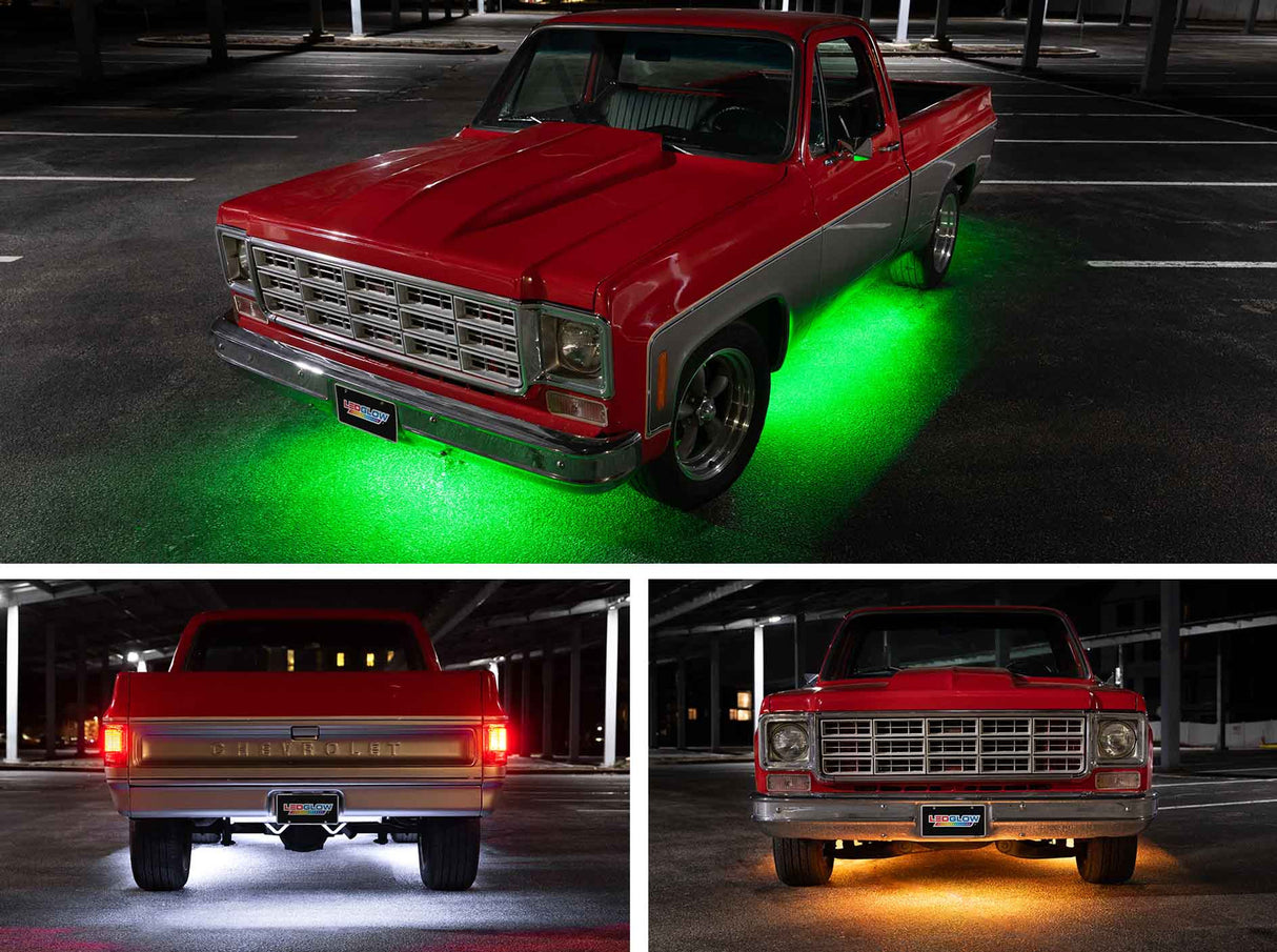 Million Color LED Flexible Slimline Truck Underbody Lighting Kit