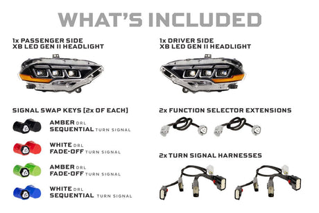 18-23 FORD MUSTANG XB LED HEADLIGHTS