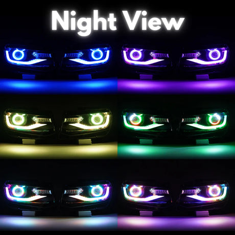 Chevrolet Camaro: Multicolor Flow Series Headlights (2014-2015)