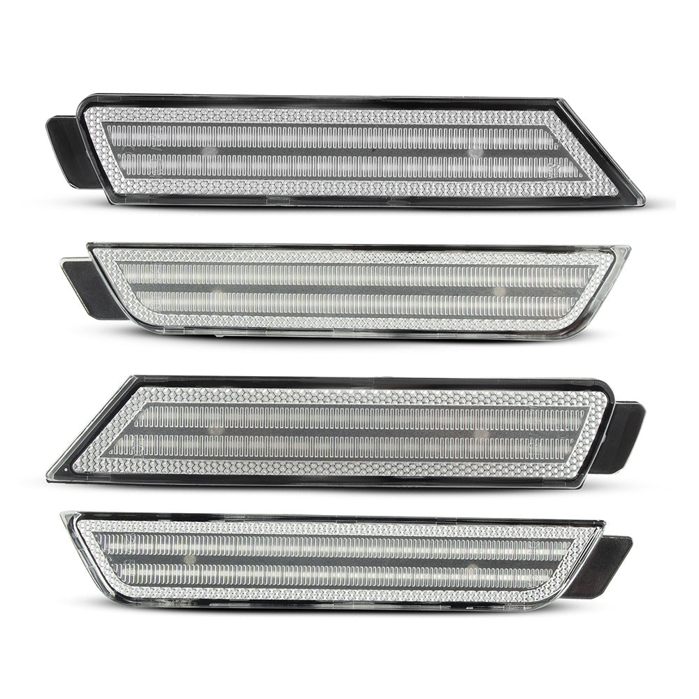 2010-2015 Chevrolet Camaro Clear White LED Side Markers Set